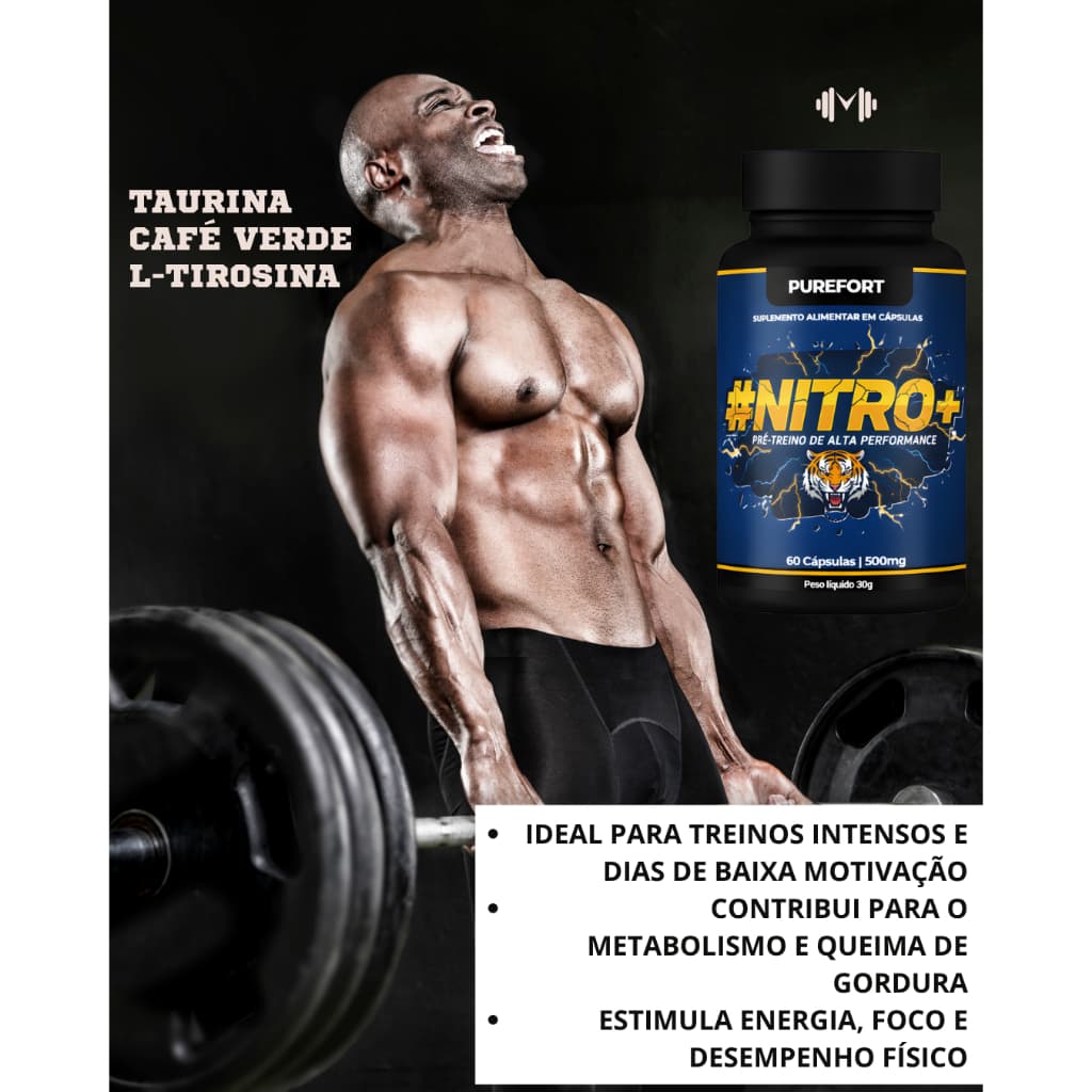Pré Treino I Massa Muscular I GHdrol | Mais Energia | Disposição | Original | 500mg