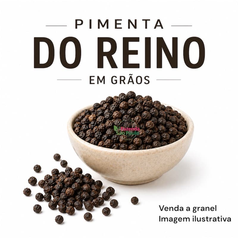 PIMENTA DO REINO PRETA EM GRÃOS 250G 500G 1K