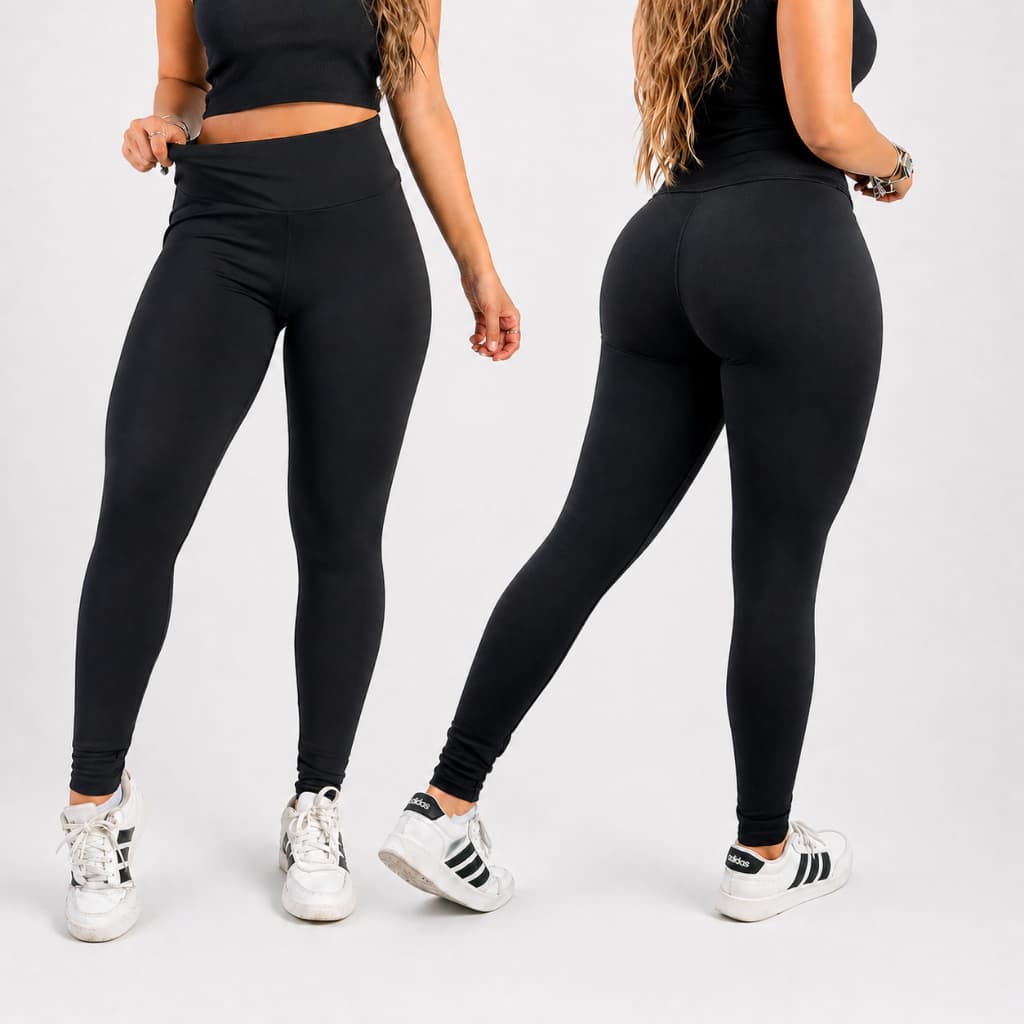 Calça Legging Zero Transparência Blackout Feminina fitness Cintura Alta PROMOÇÃO Treino Academia