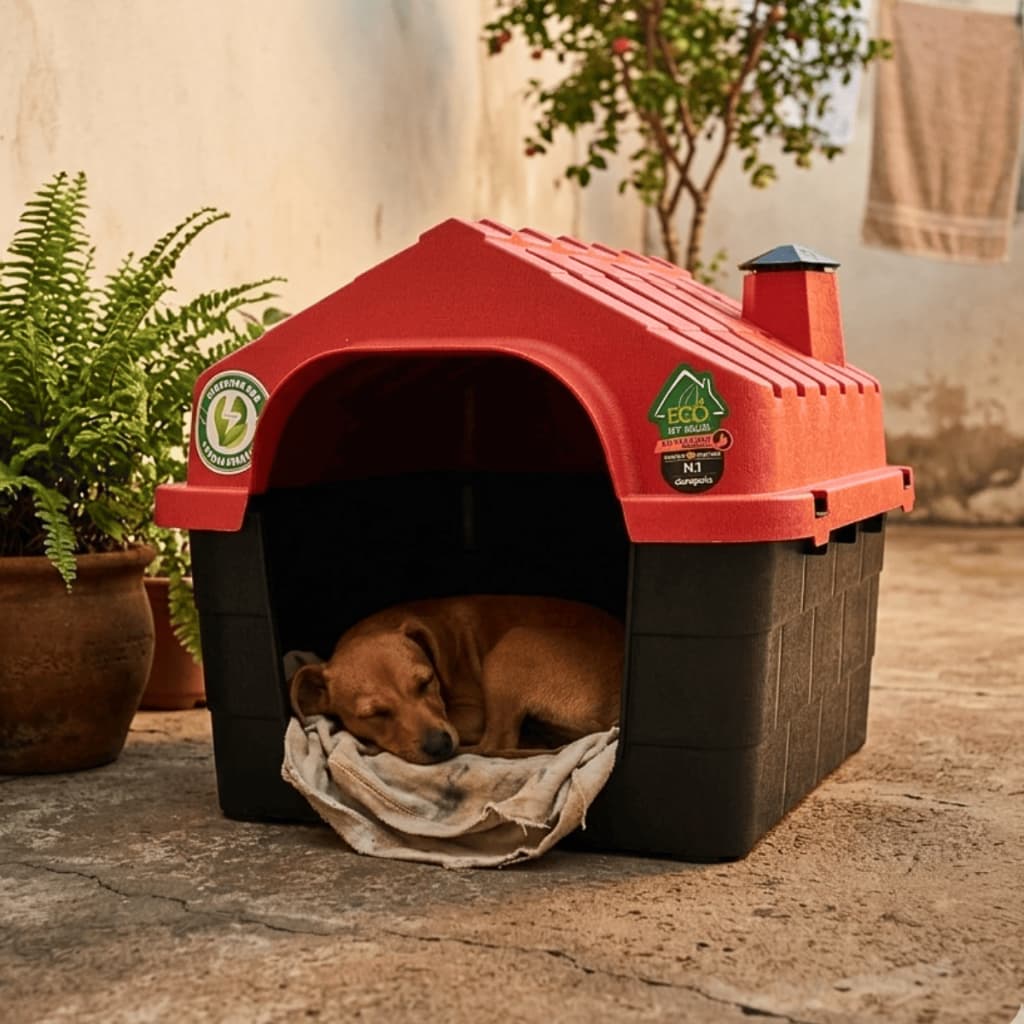 Casinha de Cachorro Pequeno Porte N1 Desmontavel Casa Plastica com Proteção UV Resistente Pets