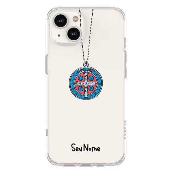 Capinha de Celular Medalha de São Bento Delicada-Diversos Celulares