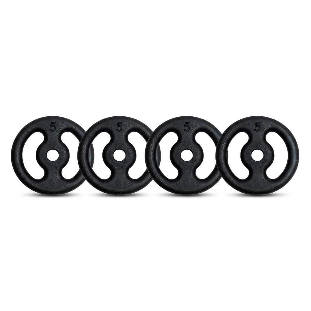 KIT 4 ANILHAS 5KG TOTAL 20KG ESPORTE FITNESS ACADEMIA MUSCULAÇÃO TREINO FUNCIONAL CROSSFIT CASA GYM PRO