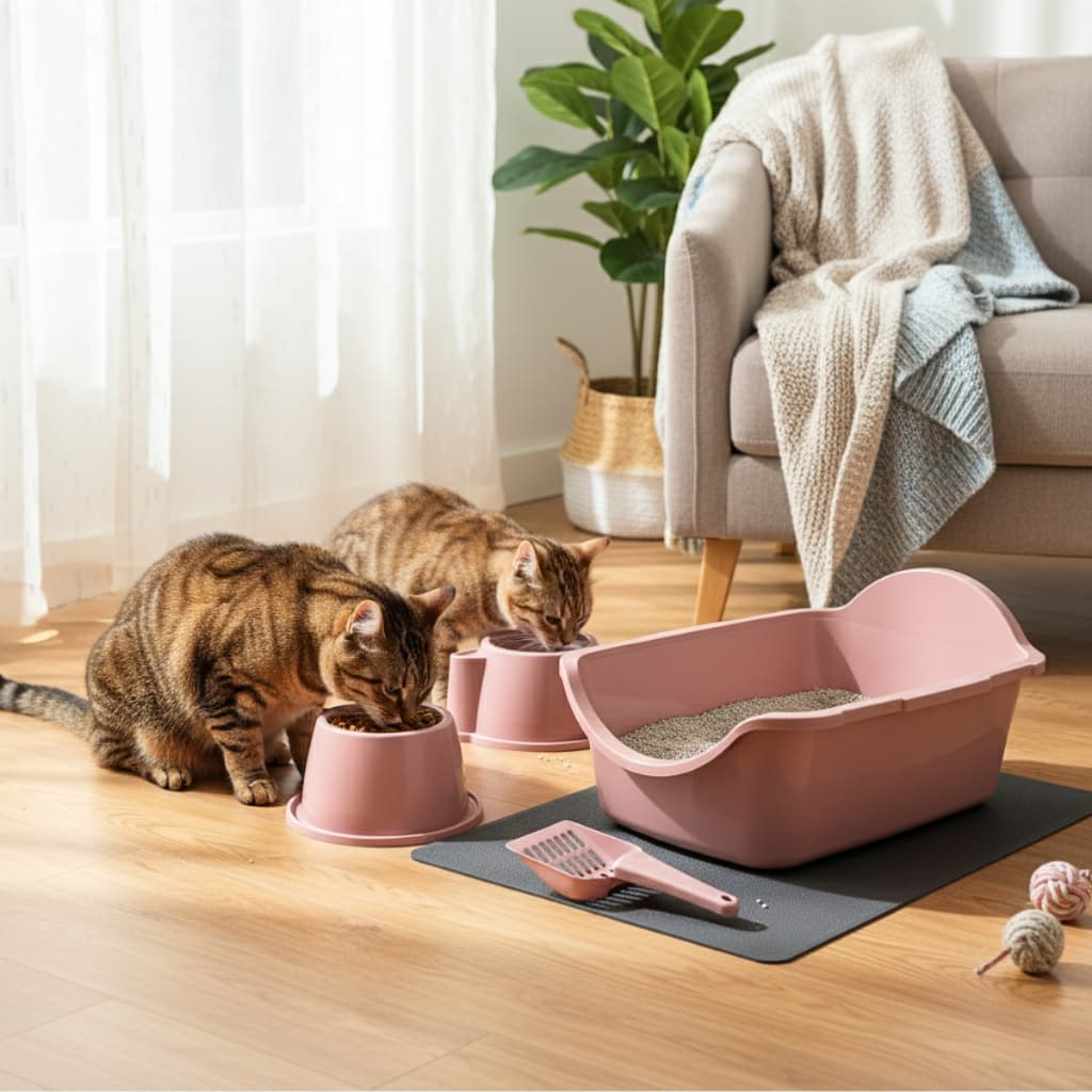 Caixa De Areia Furba Para Gato Grande Bandeja Sanitaria Durapets Kit