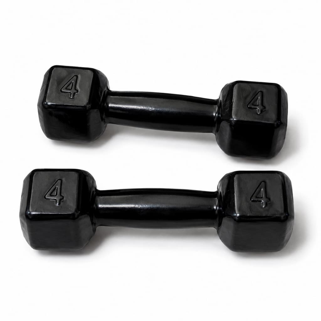 KIT PAR 2 HALTER PESO 4KG SEXTAV. EMBO MUSCULAÇÃO ACADEMIA FITNESS CROSSFIT TREINO FUNCIONAL RESISTENTE TOP PRO XX