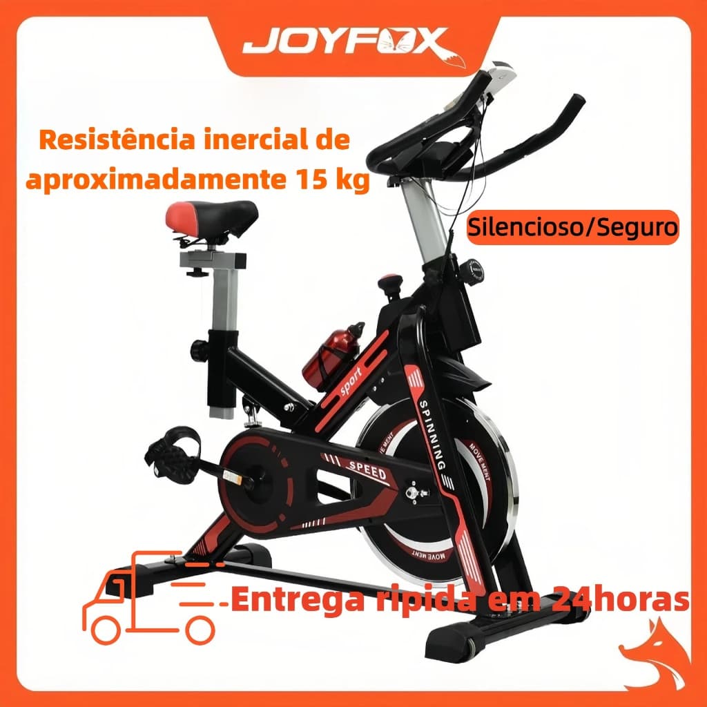 Bicicleta Ergométrica Para Spinning Mecanica Roda volante de inércia 13kg Joyfox Fitness