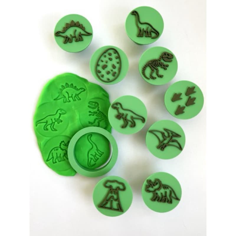 Brinquedo Educativo Carimbos Dinossauros + Massinha de Modelar | Brinquedo Educativo Infantil 🦖🦕