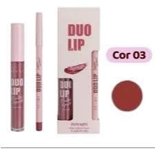 Lápis Labial e Batom Líquido/ Efeito Matte/ Vivai/Batom Duo Lip/ Lápis Batom Vivai/ Batom Líquido Vivai