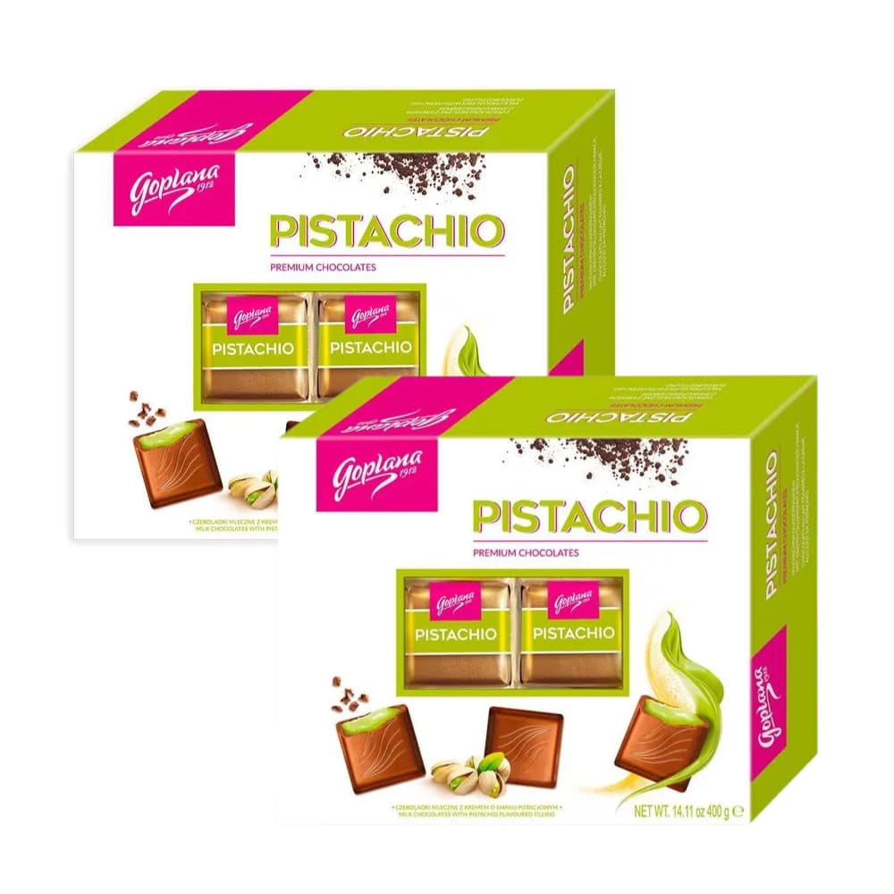 Kit 2 Caixas Bombons Colian Pistachio 400g Importado – Chocolate Premium com Pistache Cremoso