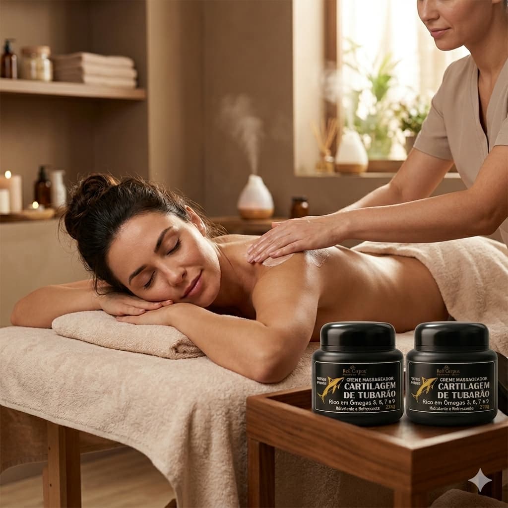 Kit 2 Cartilagem de Tubarão Pote 250g Bell Corpus Dores Musculares - ORIGINAL massageador relaxante.