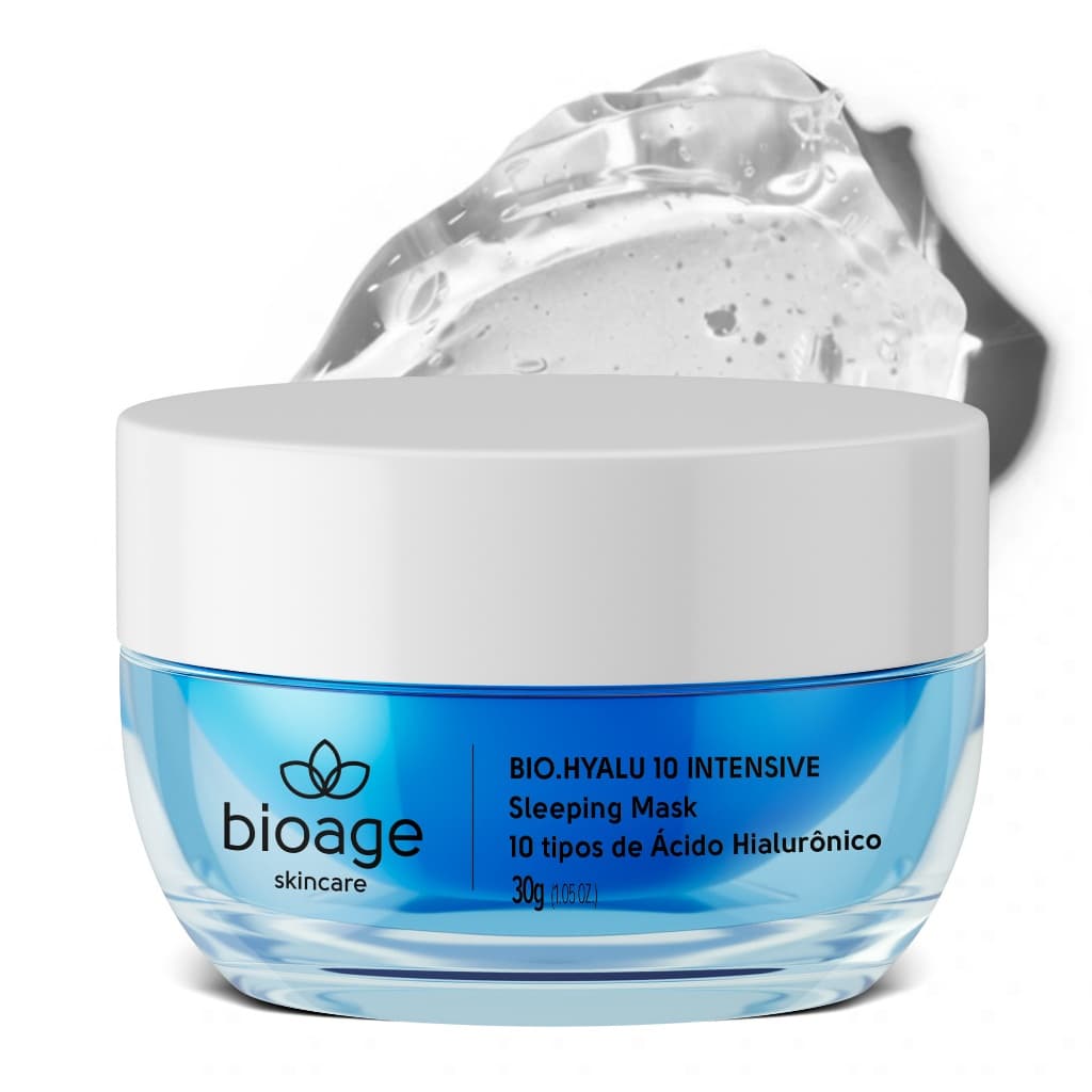 Máscara Noturna Bioage BIO-Hyalu 10 Intensive Sleeping Mask 30g - Tratamento Facial Anti-idade Ácido Hialurônico