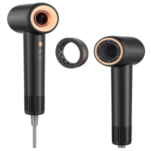 Secador Profissional COSHARE 110.000 RPM Alta Velocidade 300 Milhões de Íons Negativos 370g 127V Preto