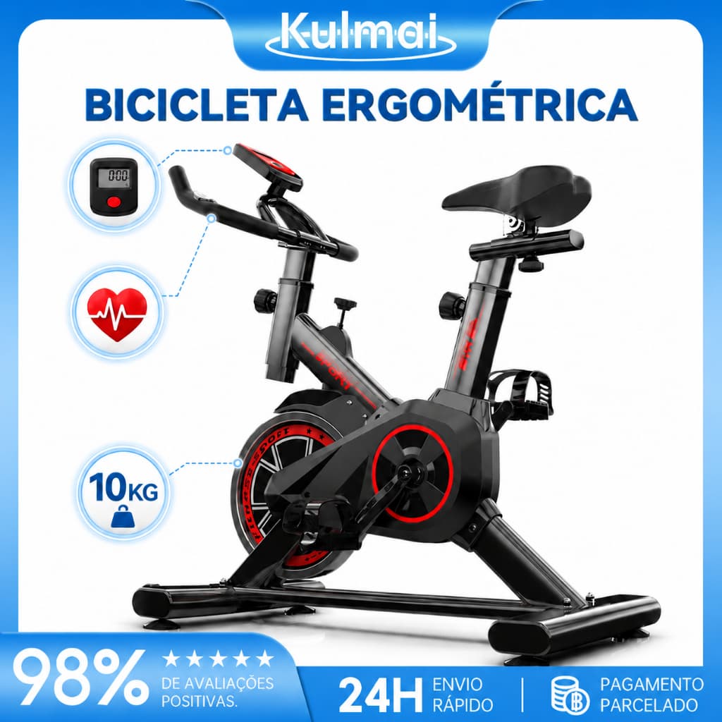 Bicicleta Ergométrica Spinning Indoor Fitness para Academia Exercícios Cardio e Treino em Casa