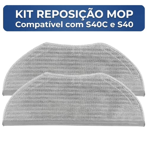 Kit Panos Mop para Robô Aspirador Compatível com Xiaomi S40C S40 H40