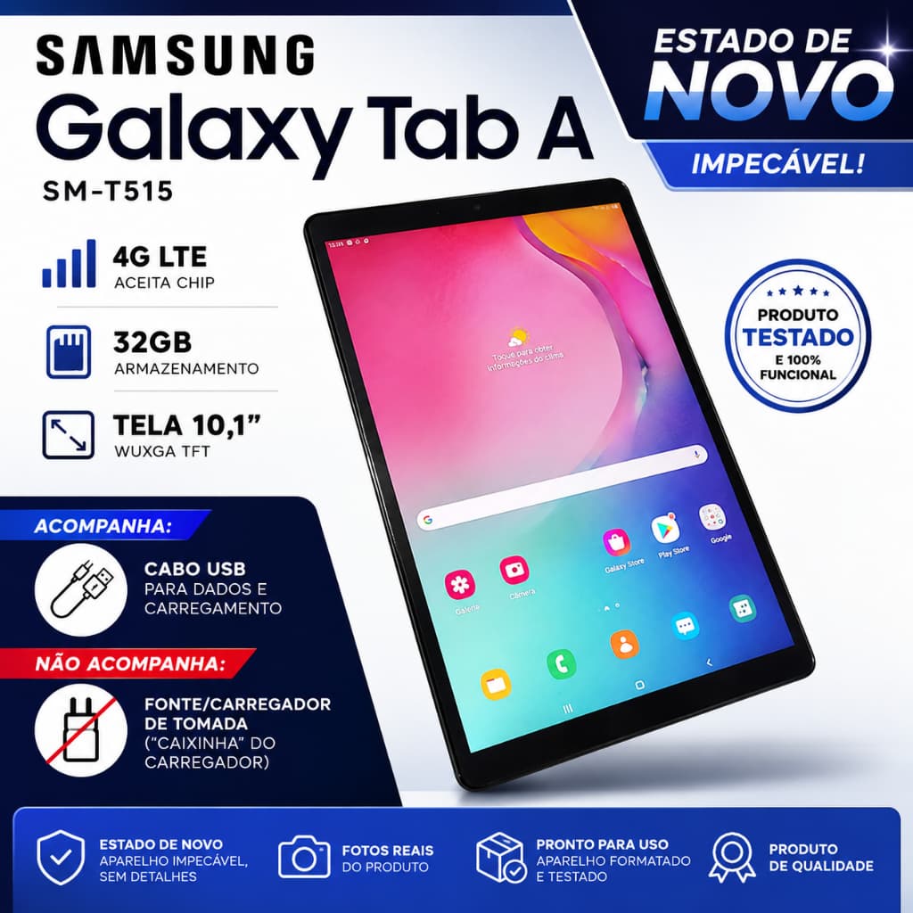 Tablet Samsung Galaxy Tab A 10.1 SM-T515 32GB 4G LTE Android 11