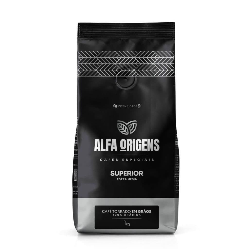 1Kg Café Alfa Origens Superior em Grãos 100% Arábica