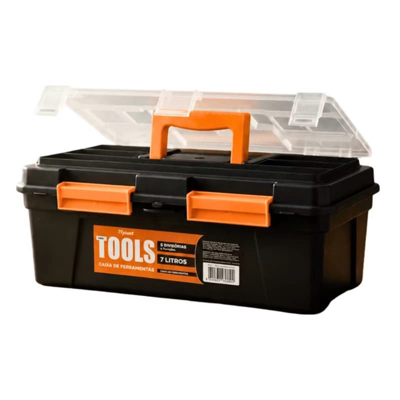 Caixas p/ Ferramentas Caixa De Pesca Organizadora 7L Resistente Compacta Envio Imediato