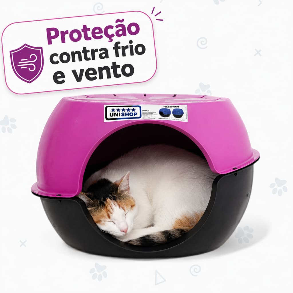 Toca Casinha para Gato | Caminha Pet Confortável Unishop Paris