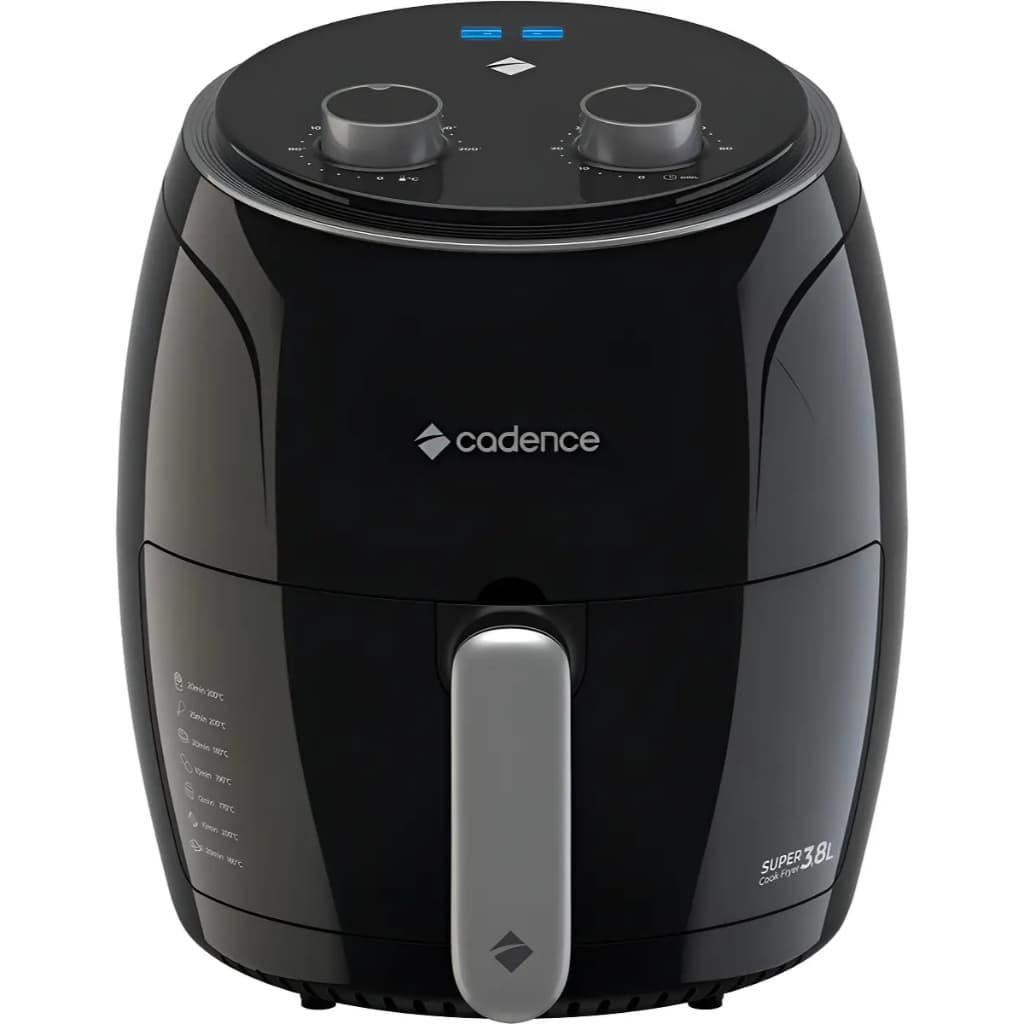 Air Fryer Fritadeira Sem Óleo 3,8l Cadence Super Cook 127v Preto 127v