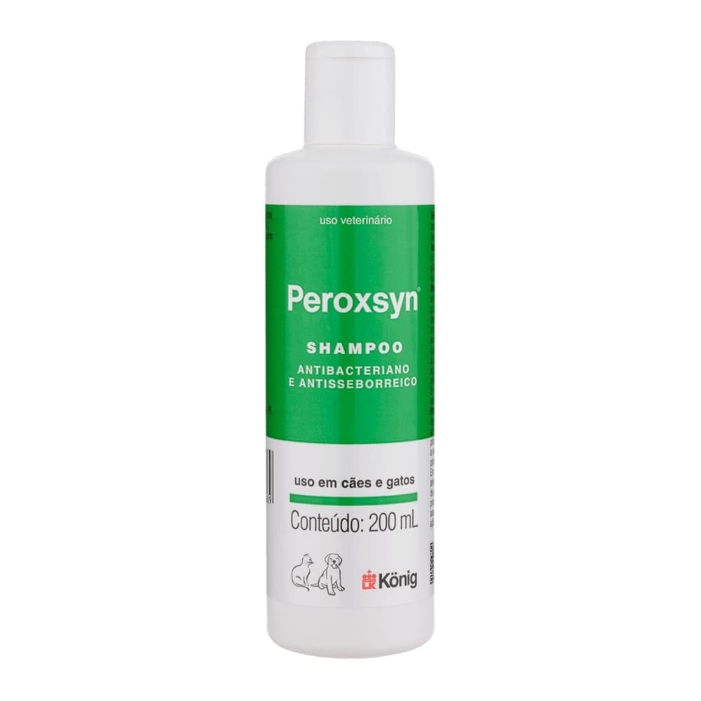 Shampoo Peroxsyn 200ml para Cães e Gatos König