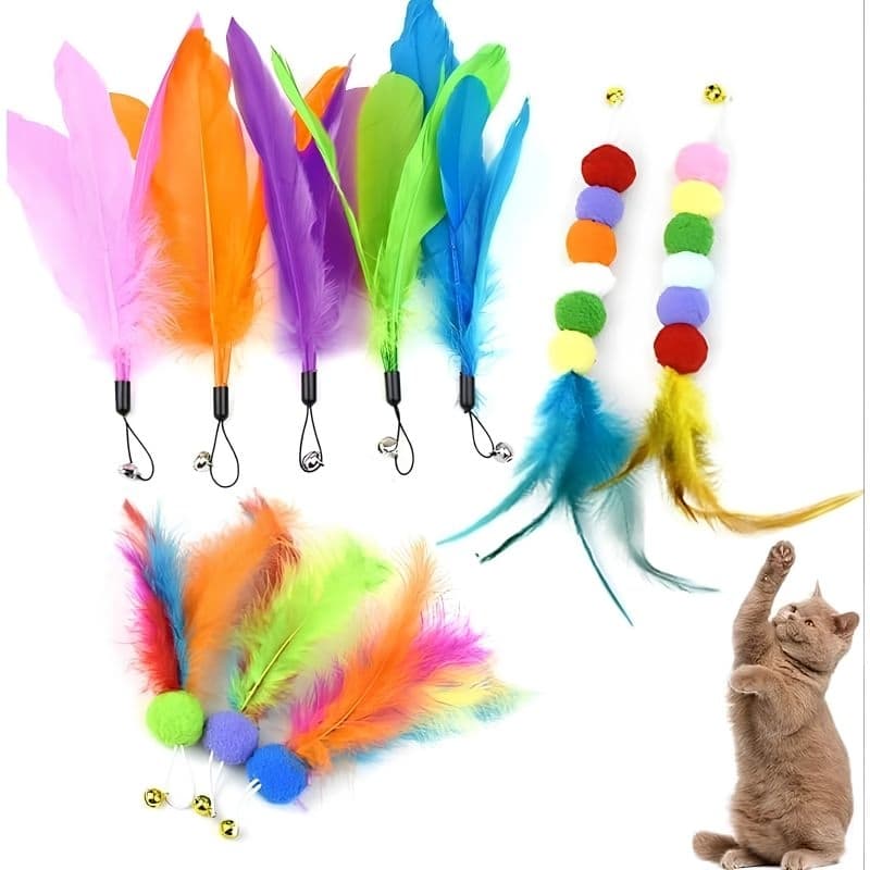 kit reposição 10 pontas para varinha do Gato- penas divertidas pompom e outros