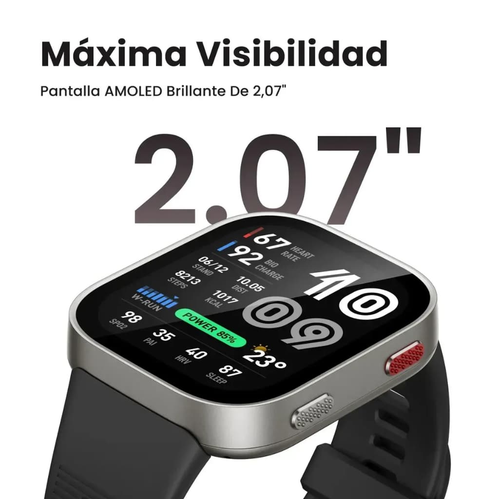 Relógio Smartwatch Amazfit Bip Max AMOLED GPS Bluetooth Resistente à Água 5ATM