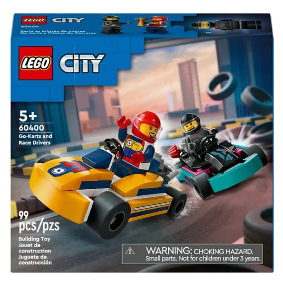 Brinquedo de Montar LEGO City: Go-Karts and Race Drivers nº 60400