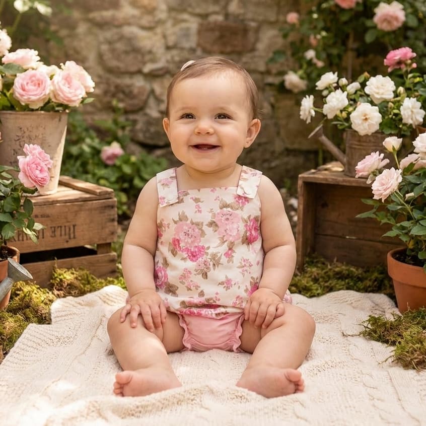 Roupas Bebe Enxoval Menina Floral Calcinha Bebe Conjunto Menina