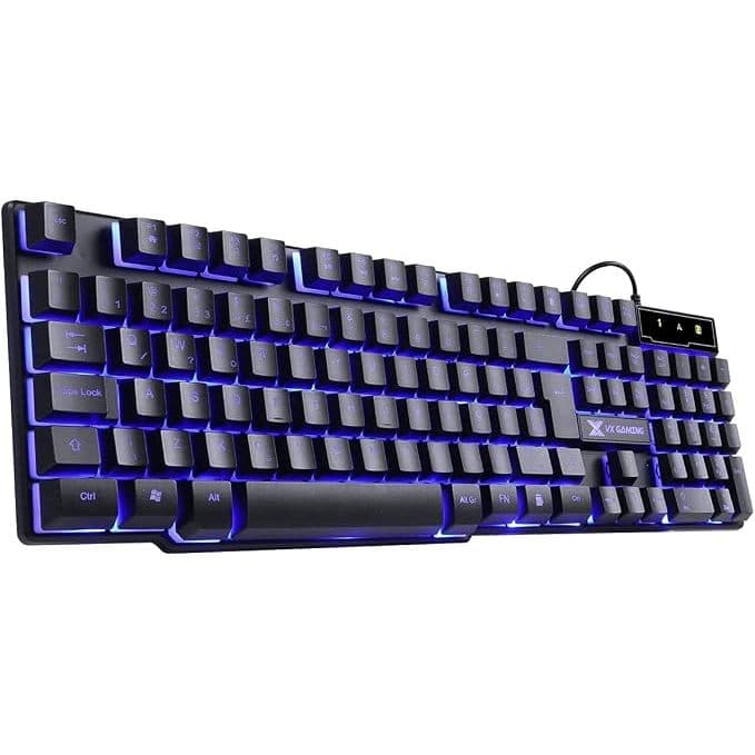 Teclado Gamer VX GAMING Hydra Multimídia Com Led Azul Gt700 Semi Mecânico - Vinik