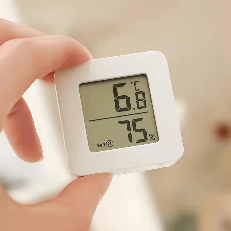 Termômetro Digital Higrômetro LCD Medidor Temperatura Umidade Ambiente Casa Escritório Mini LCD