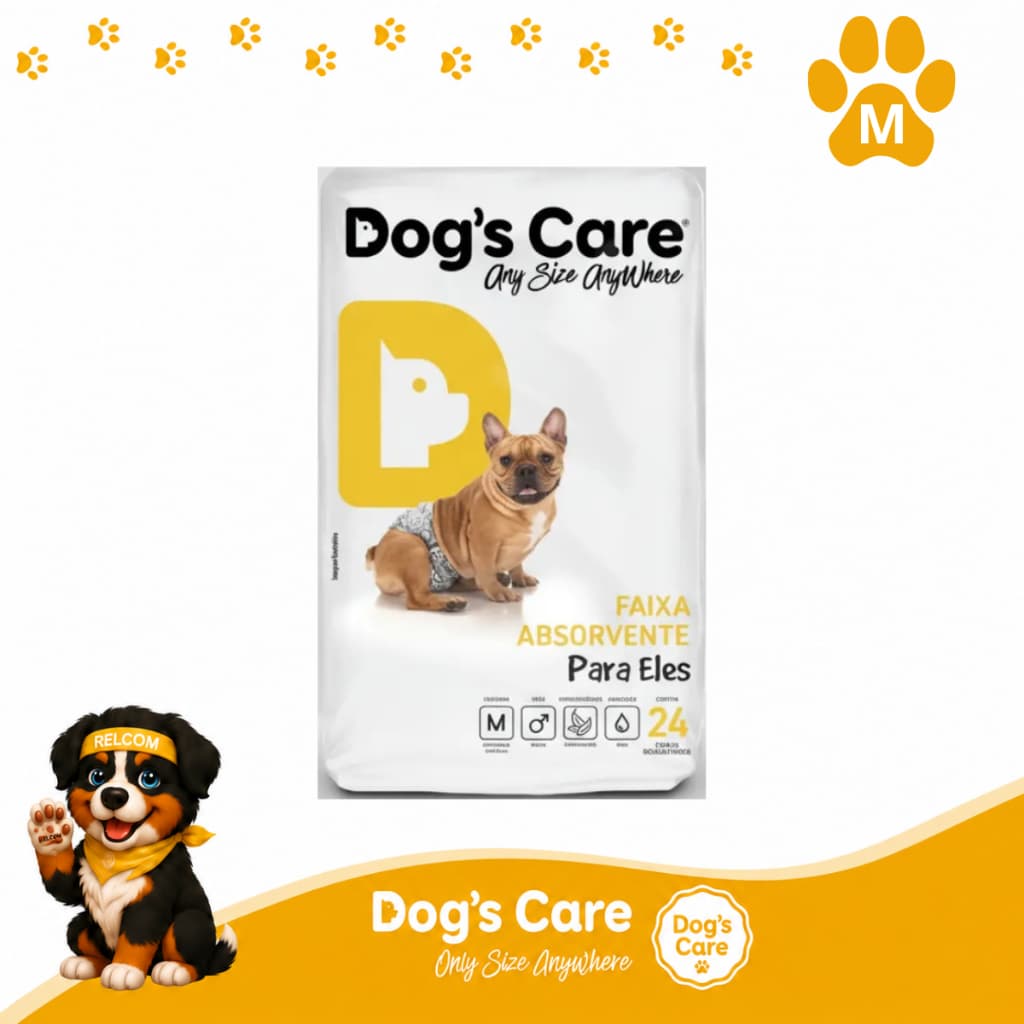 Fralda Descartável para Cachorro Macho Fralda Higiênica cães Dogs Care pet Fraldas p/ cachorrinhos