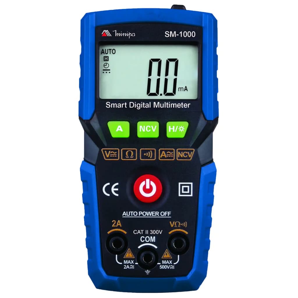 Multímetro Digital Smart Minipa SM-1000 CAT II 300V True RMS