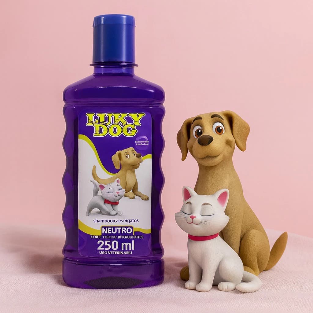 Shampoo Neutro Pet Luky Dog 250ml Para Banho
