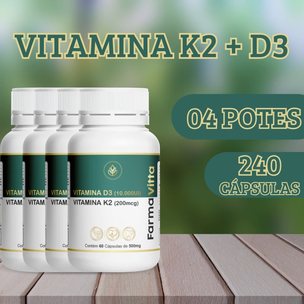 Vitamina K2 (MK7-Menaquinona) Vitamina D3 (10.000UI)