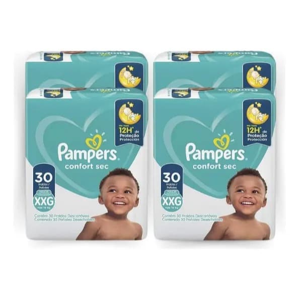 Fralda Pampers Confort Sec Tamanho Xxg 30 Unidades