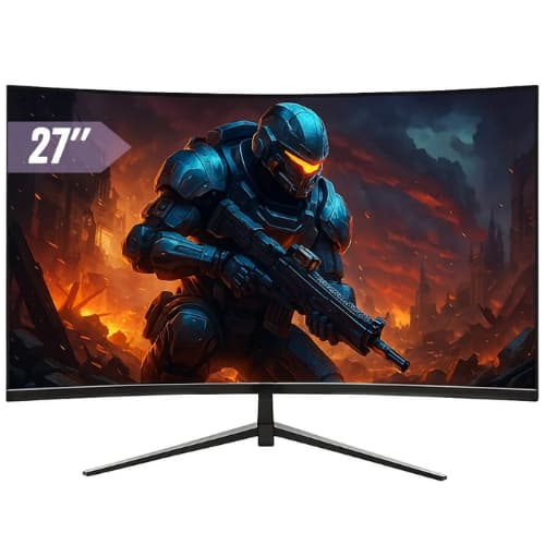 Monitor Gamer Curvo 27” Full HD 120Hz 1ms Painel VA HDMI VGA FreeSync G-Sync VESA