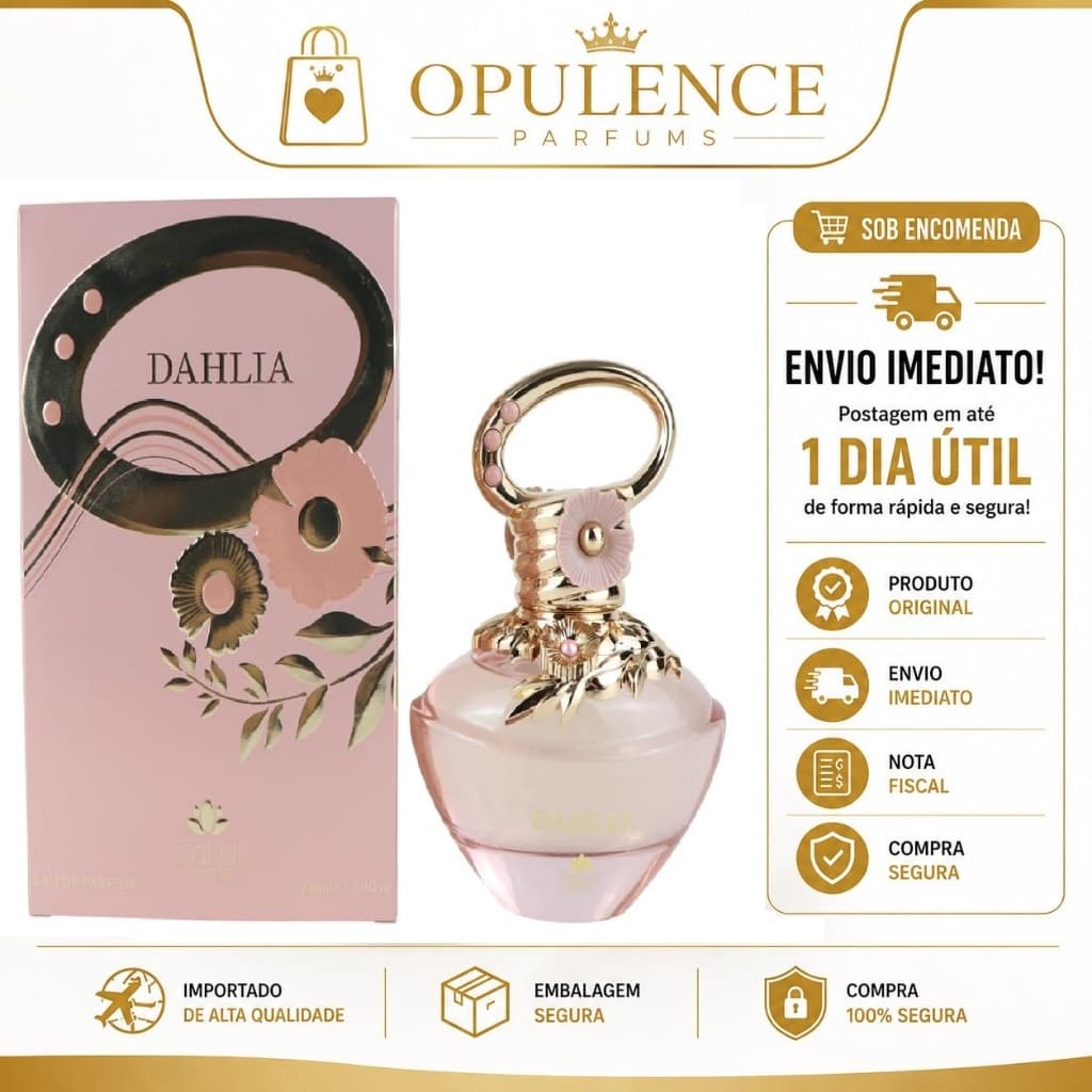 Perfume Zakat Dahlia Eau de Parfum 100ml Feminino Original Importado