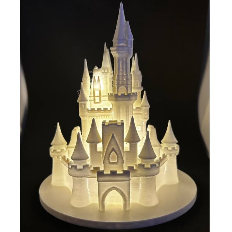 Luminária Abajur Castelo Magico de Led - Decoração Encantada