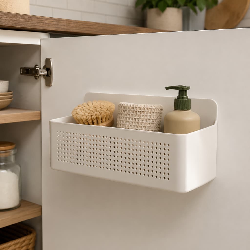 Organizador de Parede e Armário Flow Multiuso para Cozinha e Lavanderia - OU