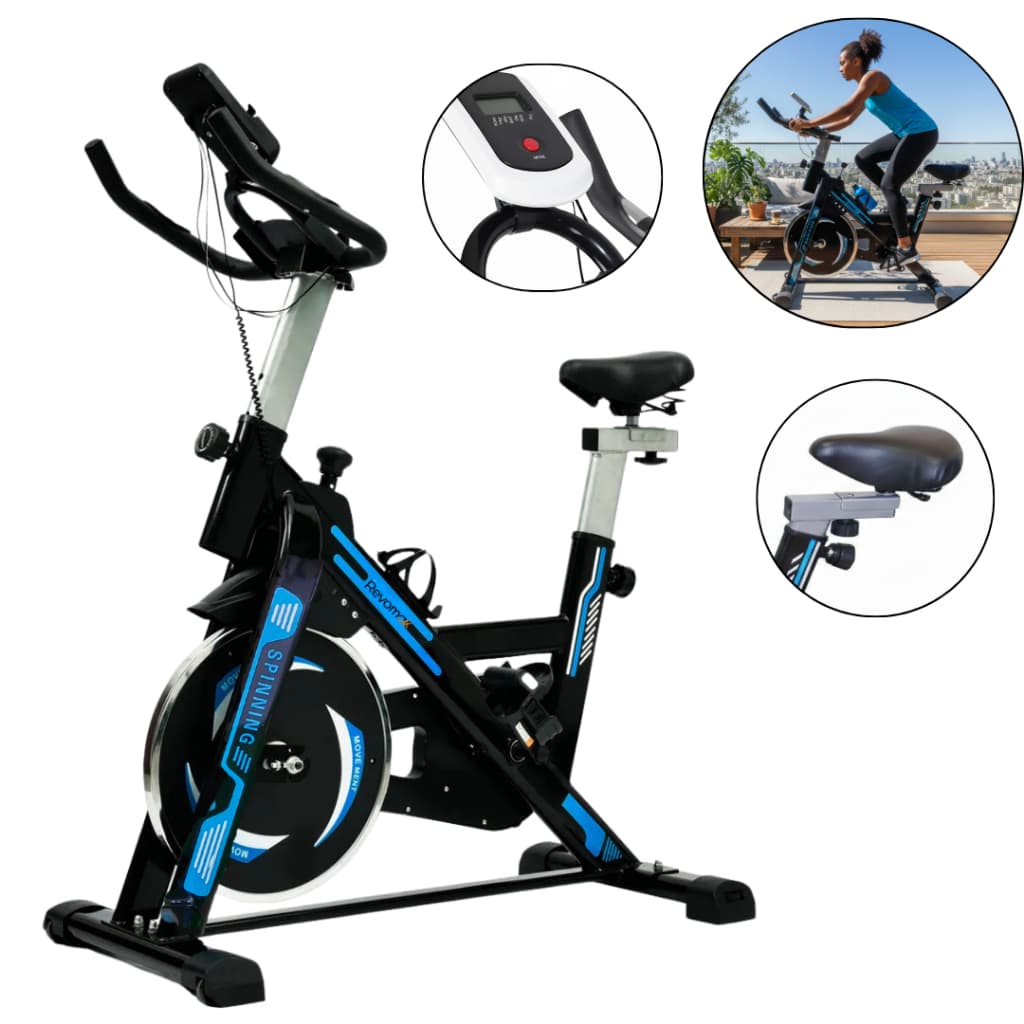 Bicicleta Ergométrica Spinning Fitness Roda Inércia 13kg Preto Revomax