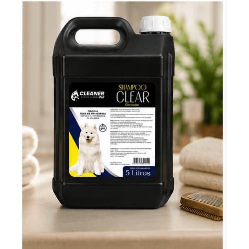 Shampoo Branqueador Profissional Para Cachorro 5 litros Cleaner Pronto uso Banho E tosa