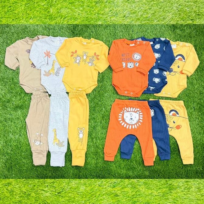 Kit de 3 Body ou 3 culote (calça) para bebê masculino em suedine de algodão, enxoval, maternidade, conforto do bebê