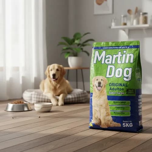 Ração para cachorros adultos Martin Dog sabor Carne 5kg