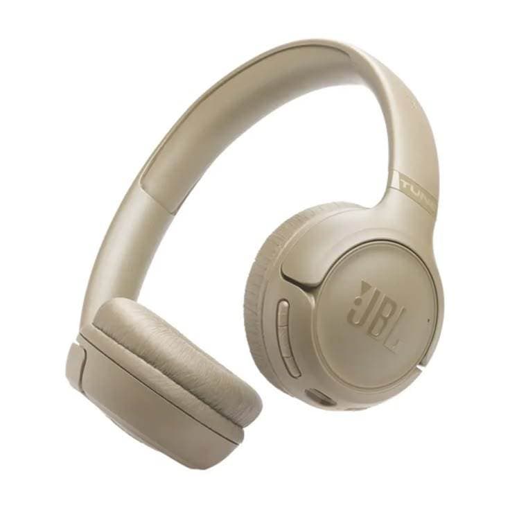 Fone Sem Fio Bluetooth Tune 510 Premium Bege Headphone On-Ear Bluetooth 5.0 Com Microfone