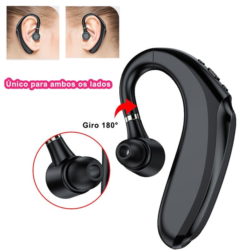Fone De Ouvido Bluetooth Sem Fio  Esportes Correndo Único Alta Fidelidade Estéreo Redução Ruído Música Fone