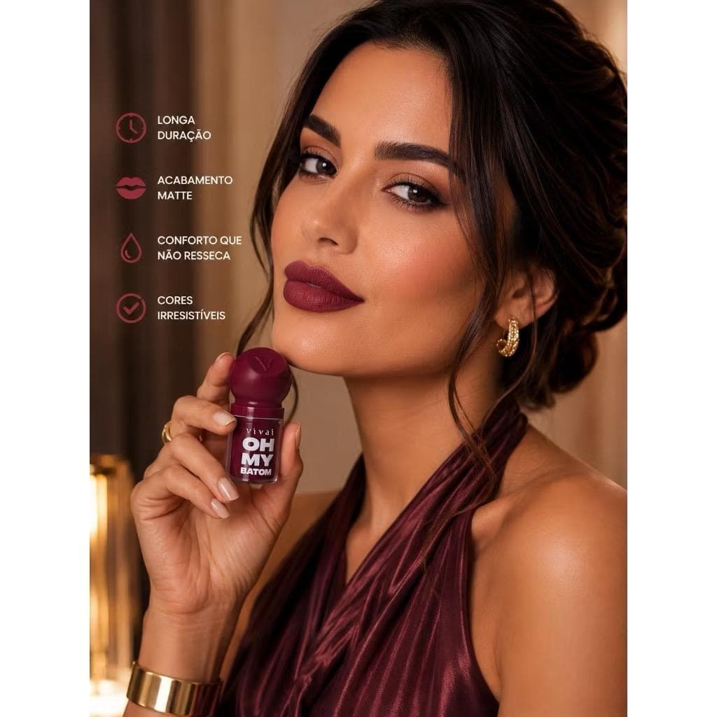 BATOM  LIQUÍDO OH MY MATTE - VIVAI