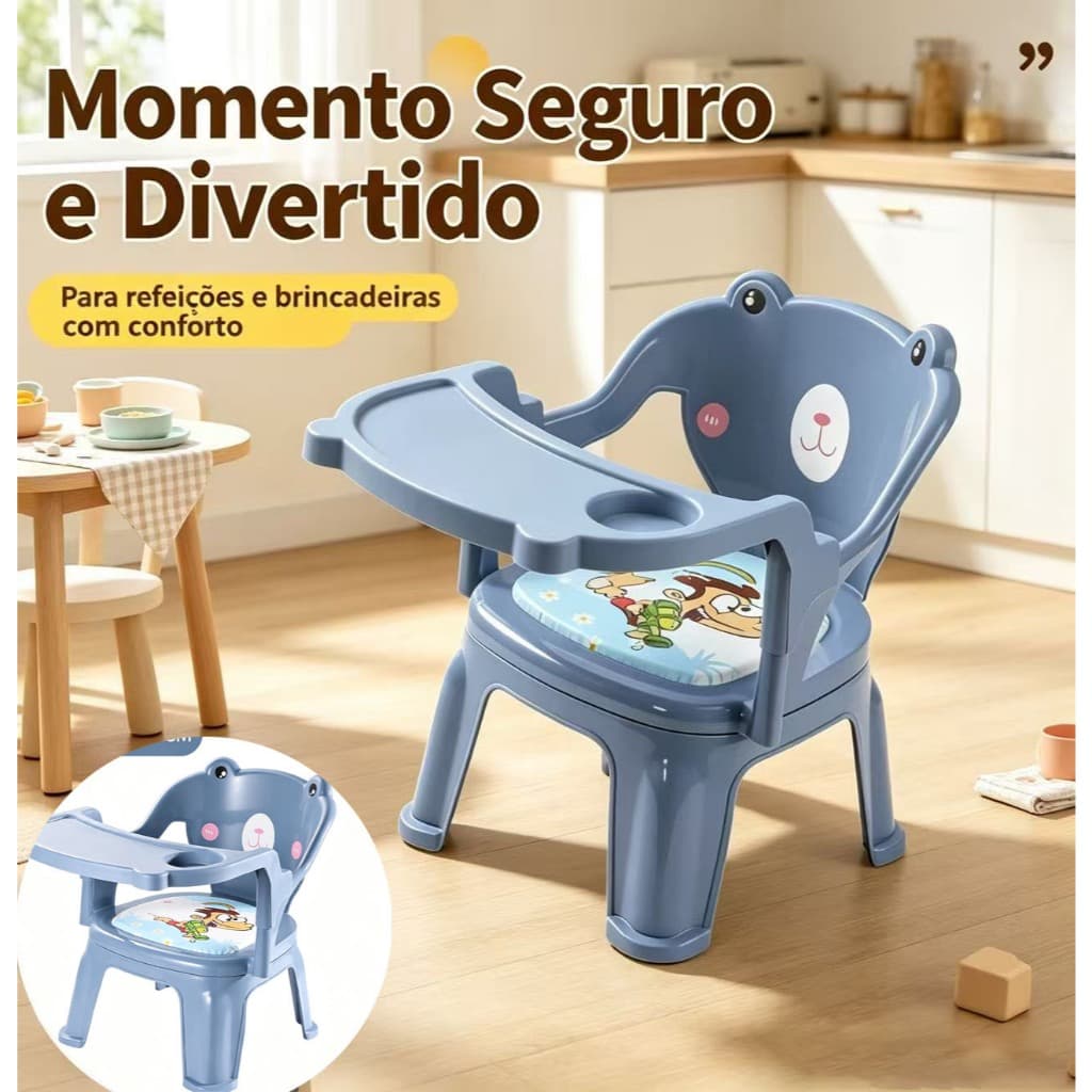 Cadeira alta portátil para crianças Cadeira de alimentação do bebê Bebê avançado P3