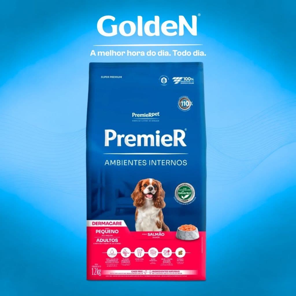 Ração Para Cachorros Ambientes Internos Dermacare 12kg Premier