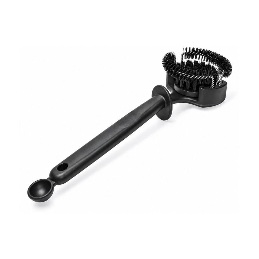Escova Para Limpeza de Cafeteira Expresso 51mm Com Cerdas 360° de Nylon Removíveis Para Resíduos de Café