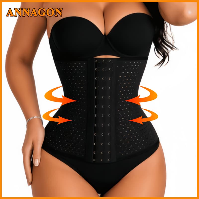 Cinta Abdominal Premium Feminina 4 Barbatanas Emagrece Ajustável Modeladora Afina Cintura