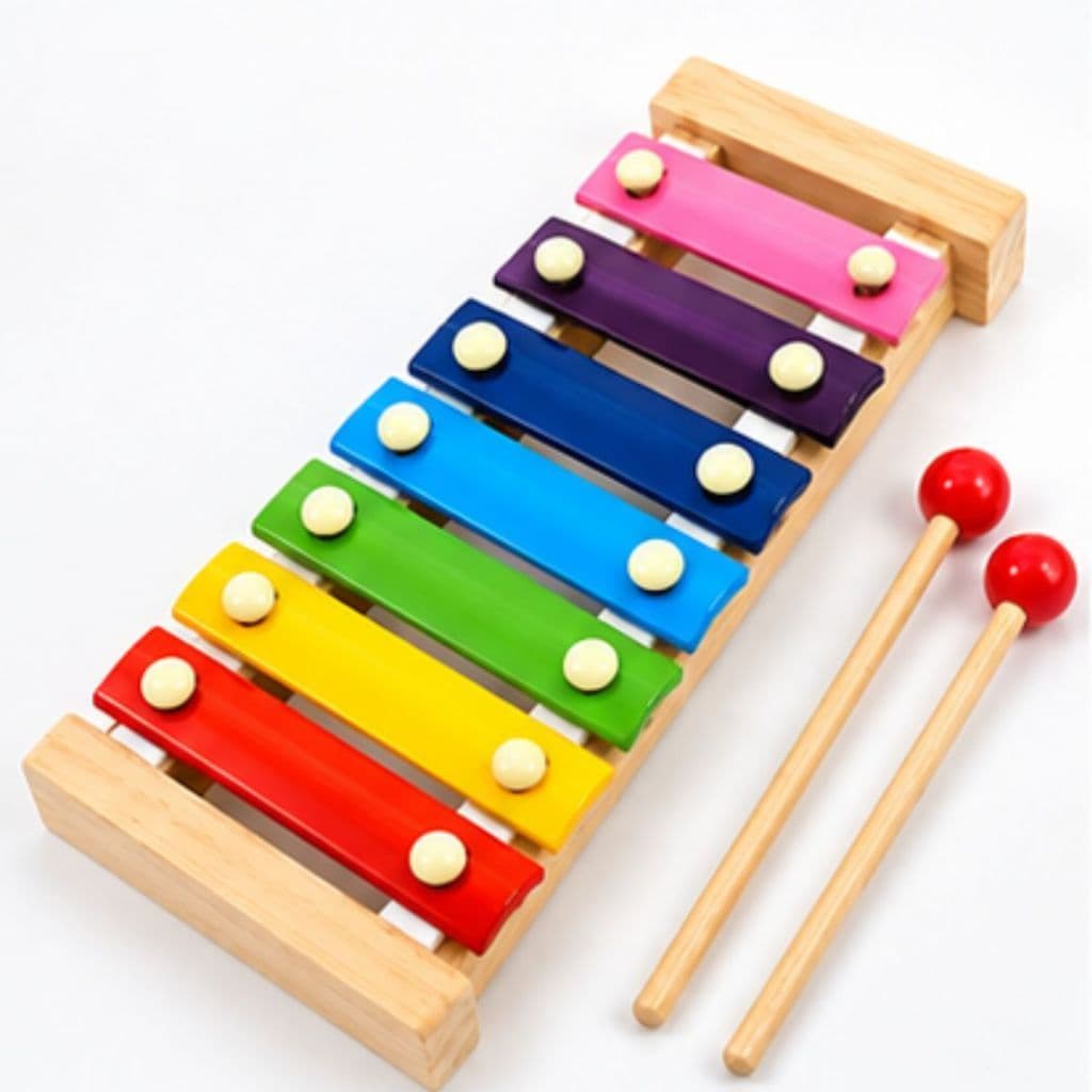 Brinquedo Musical Infantil Xilofone Educativo De Madeira, Brinquedo Montessori, Presente Dia das Crianças, Natal